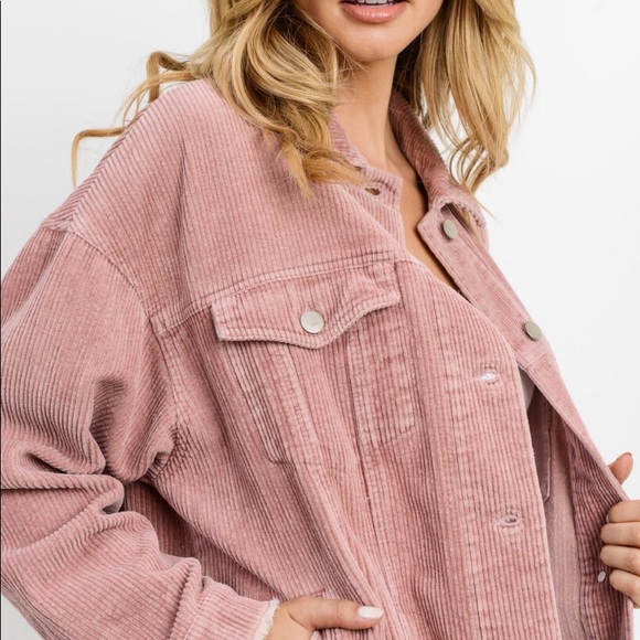 Jewel Blooming Fashion Corduroy Jacket - Picture 5 of 7